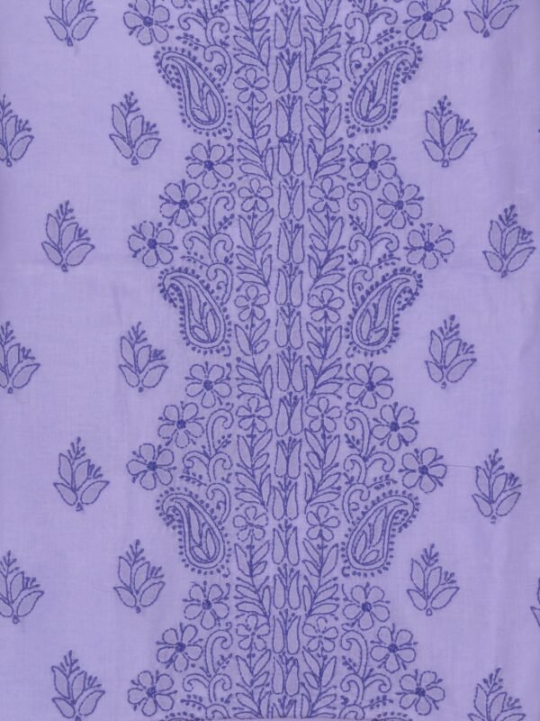 Adrika's Artisanal Lucknow Chikankari Unstitched 3-Piece Kurti Set