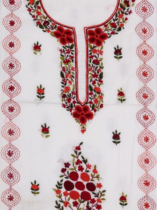 Designer Hand Embroidered Cotton Kurta
