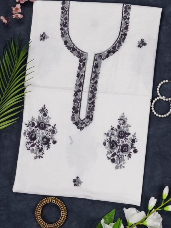 Adrika's Cotton Kurta with Artisan Hand Embroidery