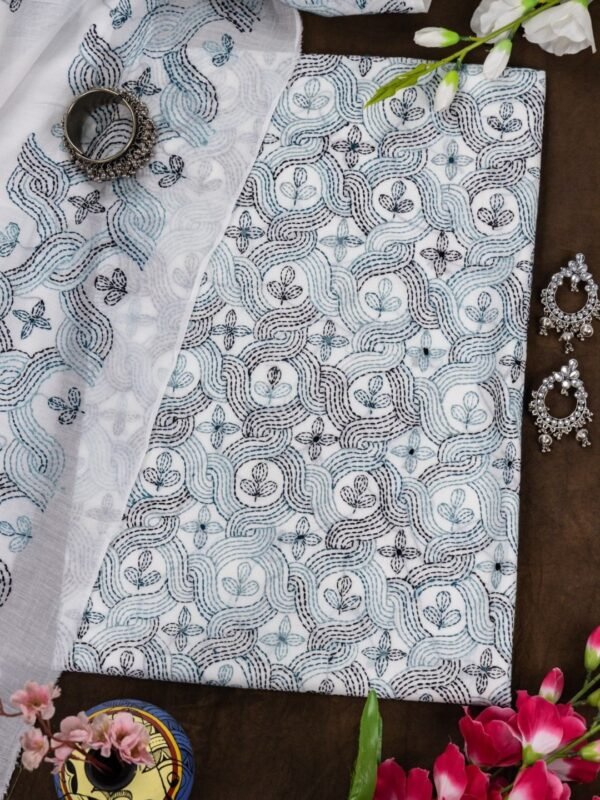 Embroidered with cotton beautyfully White Kurta Set