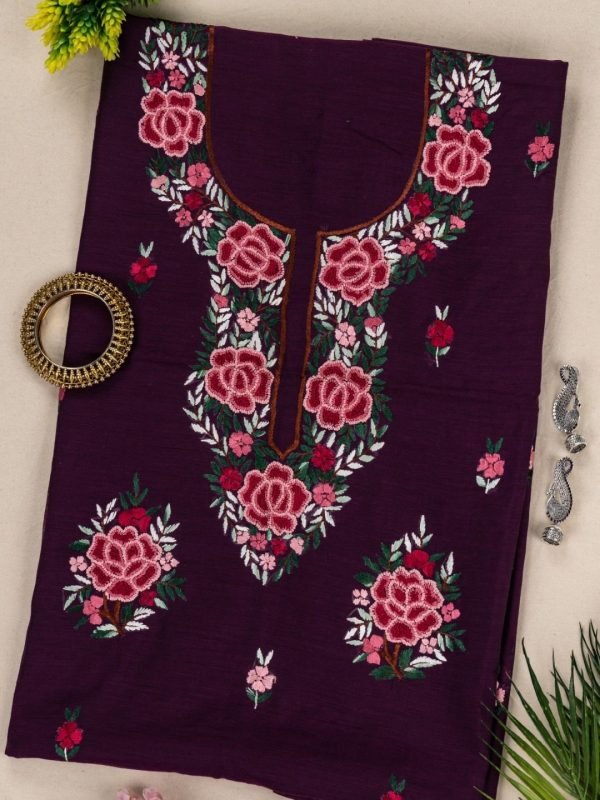 Adrika Hand Embroidered Chanderi Cotton Kurta