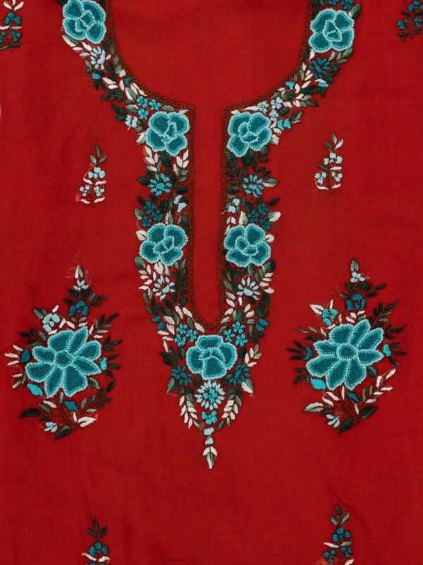 Handcrafted Adrika Georgette Unstitched Kurta with Embroidery