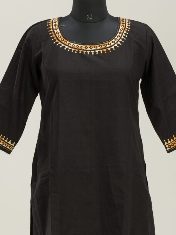 Adrika’s Designer Khadi Cotton Hand Embroidered Kurti
