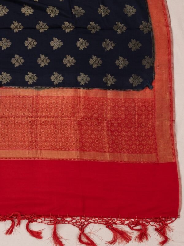 Banarasi Katan Jamewar Dupatta with fine detailing by Adrika