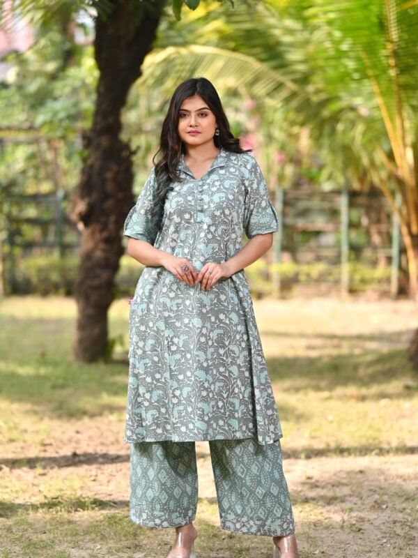 Adrika’s Dabu Cotton 2 Pc Kurti Set