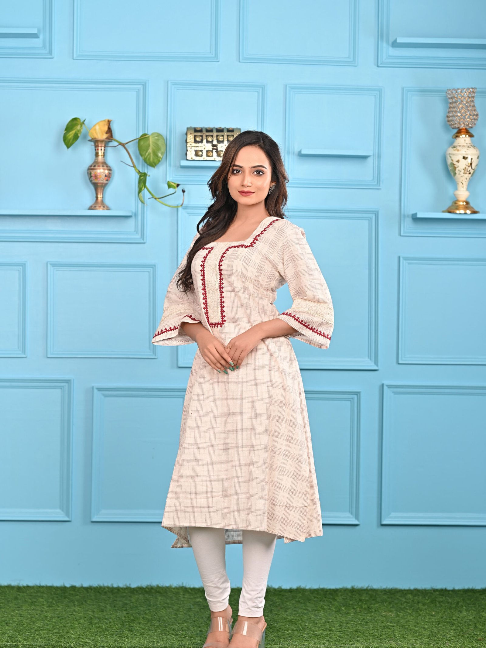 Adrika’s Off White Handloom Cotton Kurti